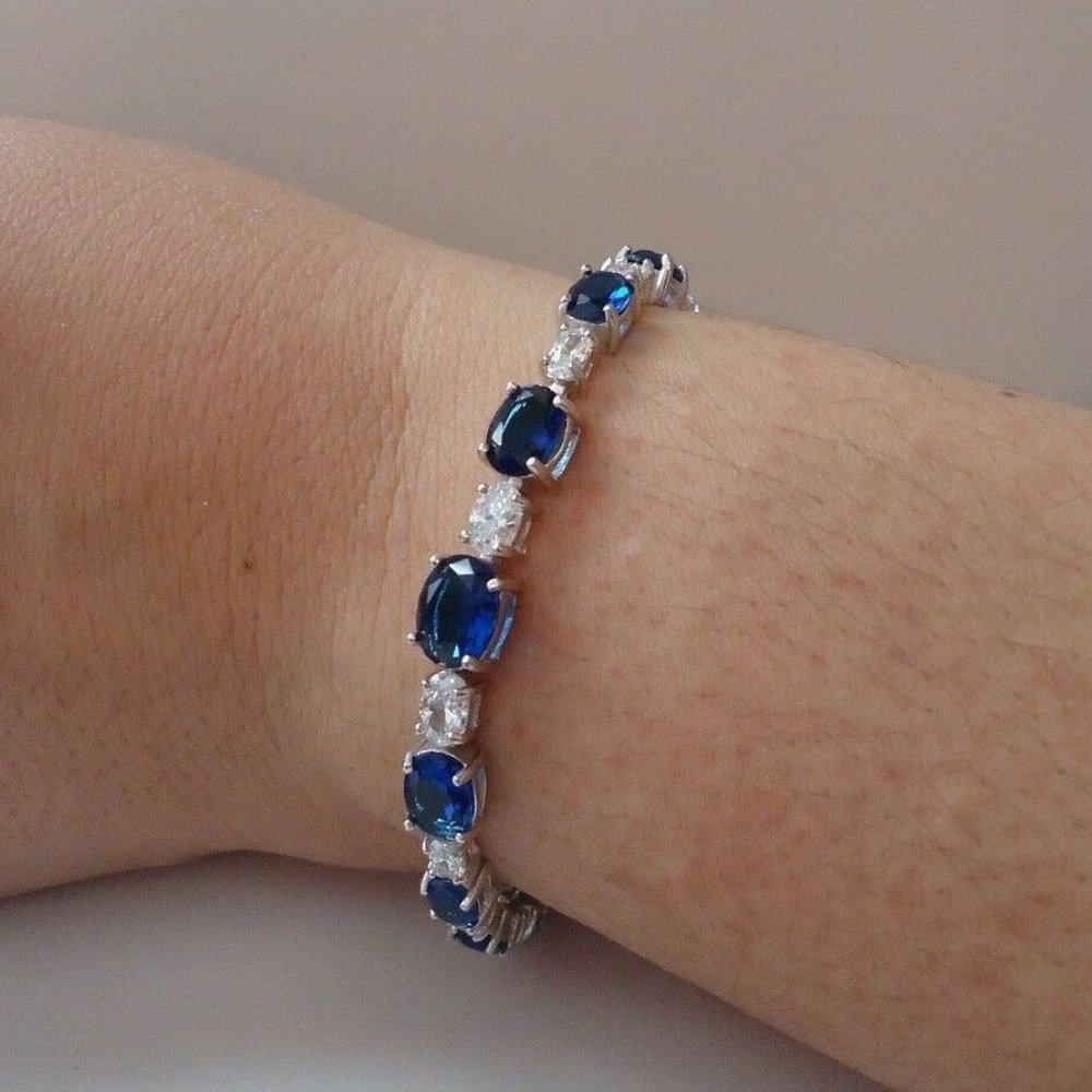 Womens Tennis Bracelet 16 CT Diamonds w/ 925 Silver!